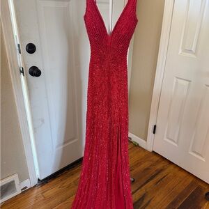Elegant Red Evening Gown